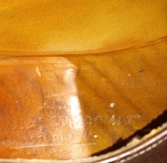 Salvatore Ferragamo Oxfords Men's Brown Leather Lace Up Shoes Size 12 - Picture 10 of 16